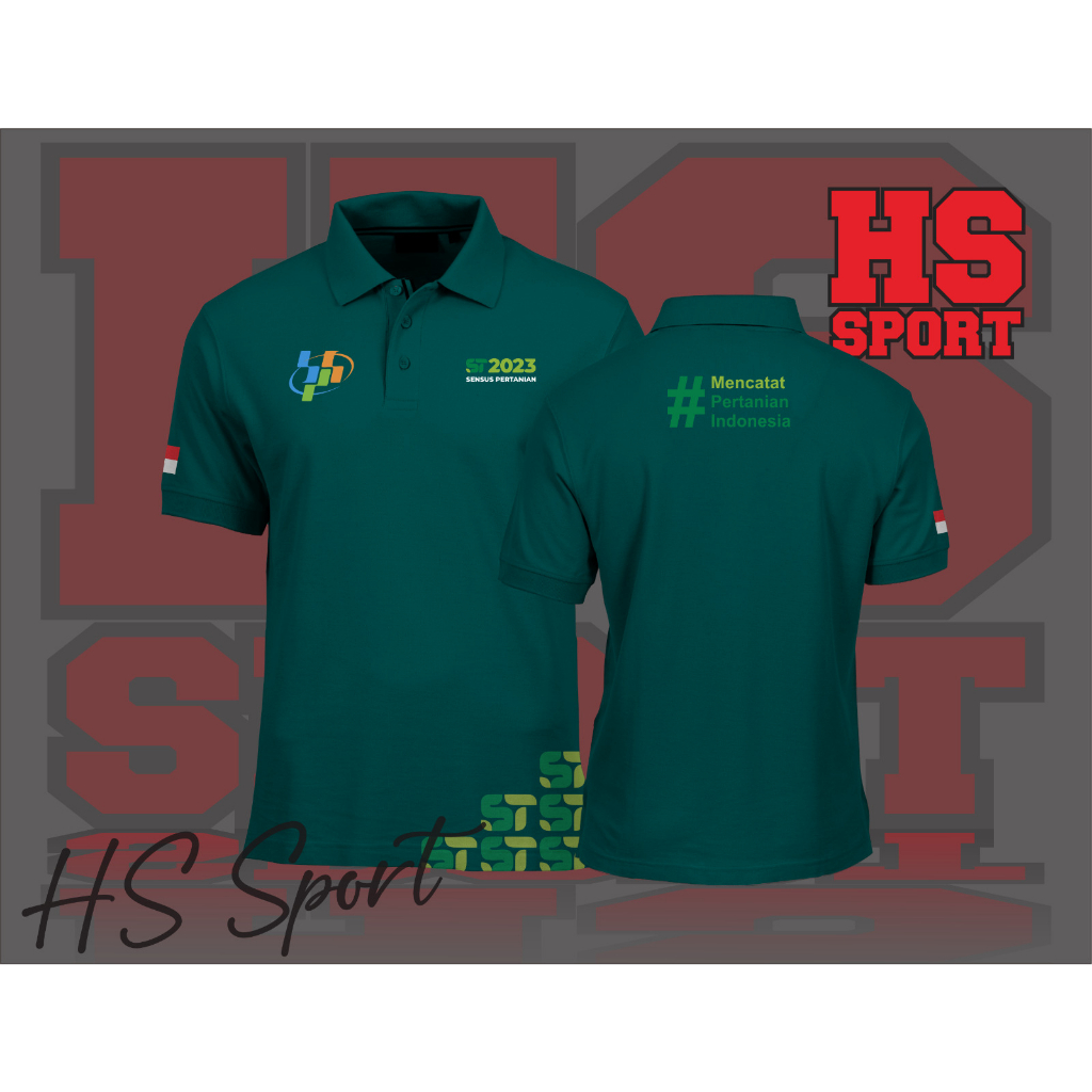 POLO SENSUS PERTANIAN - BAJU KERAH SENSUS PERTANIAN 2023 MODEL SAMPING - BAJU SENSUS PERTANIAN