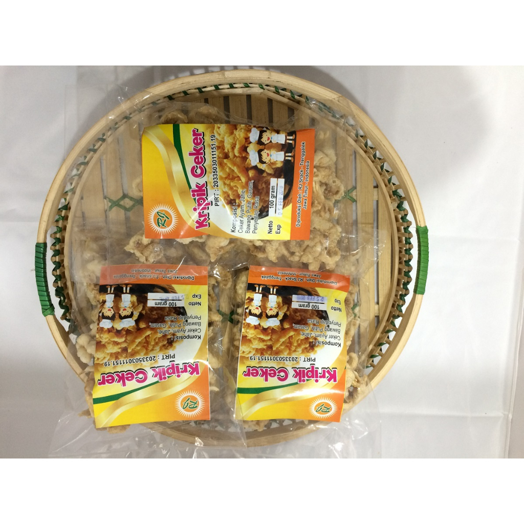 

KERIPIK CEKER AYAM RJ SNACK 100GR