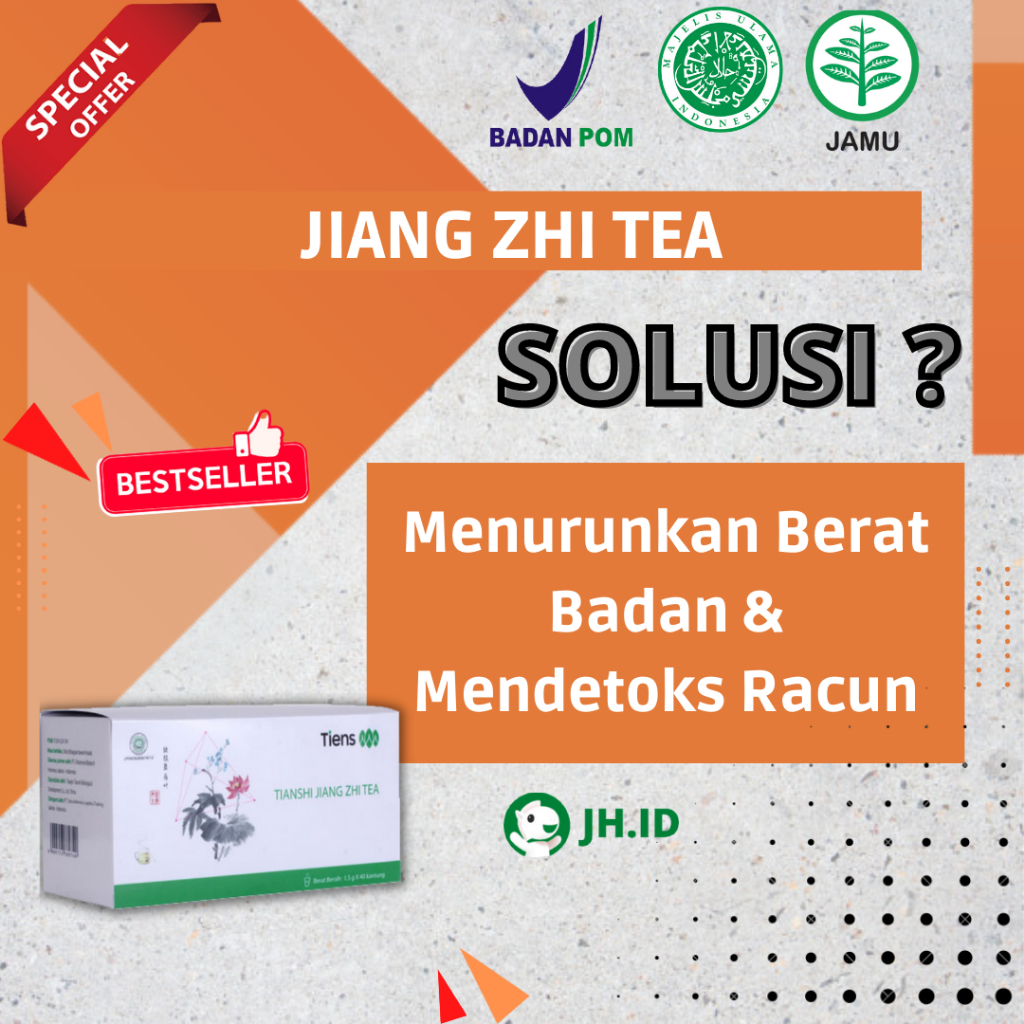 (ECERAN PER 1 SACHET) TIANSHI JIANG ZHI TEA TEH PELANGSING ORIGINAL TIENS TEH PENDETOKS RACUN