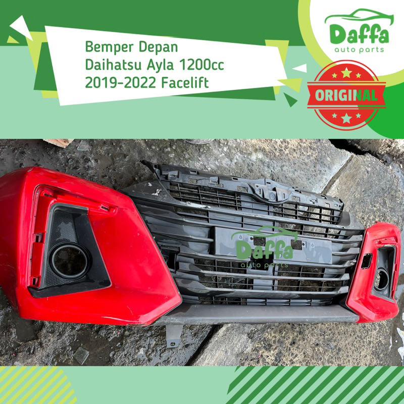 Front Bumper Bemper Guard Depan Mobil Daihatsu Ayla 1200cc 2019 2020 2021 2022 Facelift Original