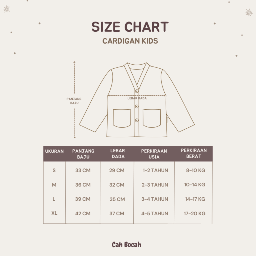 Cah Bocah Cardigan Kids Anak Perempuan