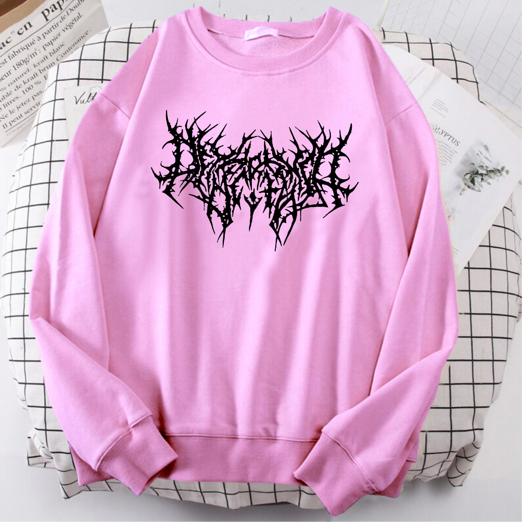 FenishaStore Sweater Crewneck HARAJUKU WINTER TOP DARK Size M-L-XL-XXL Bisa Bayar Ditempat COD