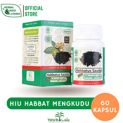 Kapsul Herbal HIU Habbatus Sauda / Habbatussauda Plus Mengkudu Normalan Tekanan Darah Isi 60 kapsul 
