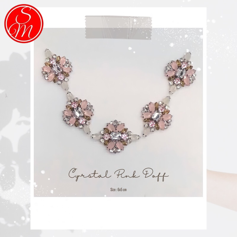 Payet Rangkai Leher Pinggang Lengan Jilbab Kaftan Instan/payet rangkai/mutiara rangkai/payet leher/p