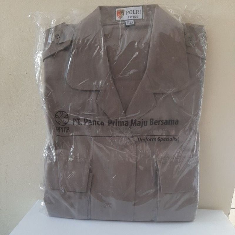 [NEGO] Seragam Baju PDL Polri | Polisi Polki Polwan Wanita Pria Jatah | Atasan | Set | Celana