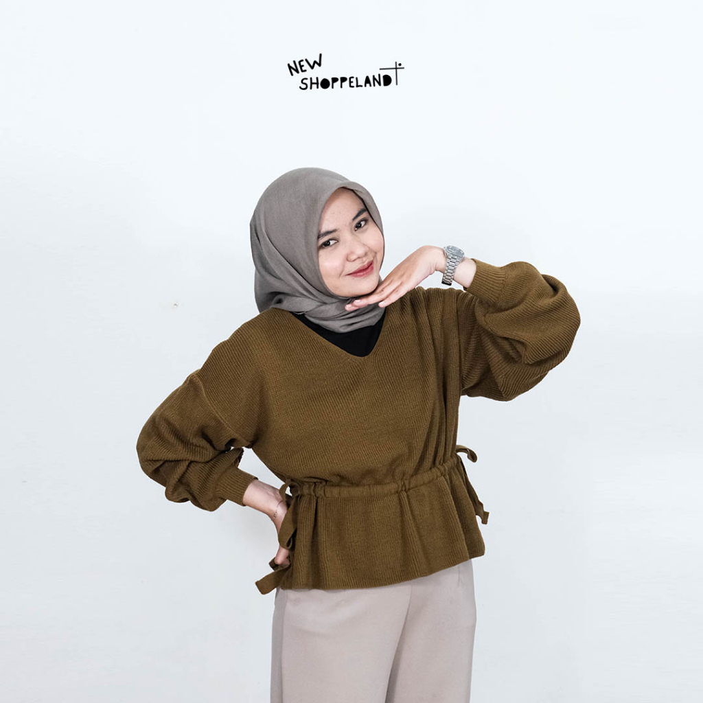 NEWSHOPPELAND - Ruby Knit Blouse Premium