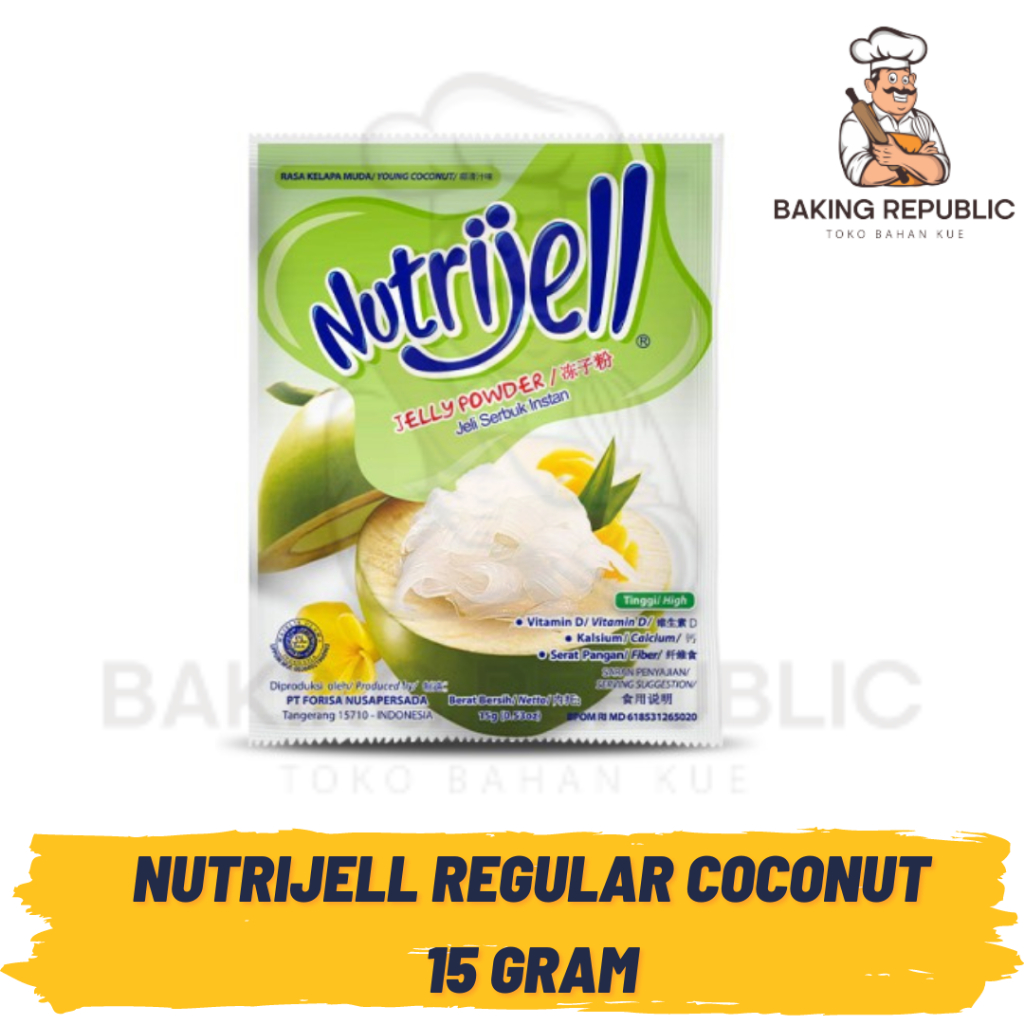 

NUTRIJELL REGULAR KELAPA MUDA | AGAR AGAR COCONUT | 15 GR