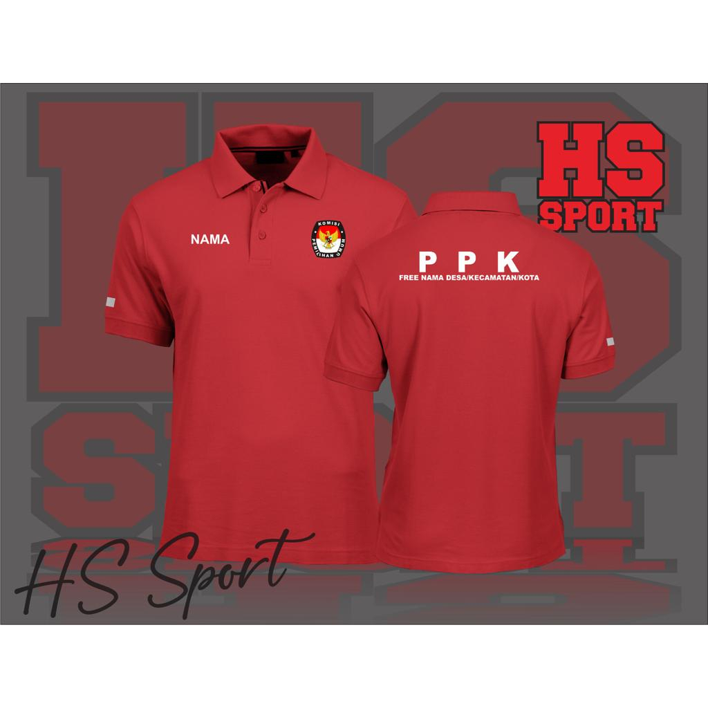 POLO PEMILU PPK - BAJU POLO TSHIRT PPK - BAJU POLO KERAH