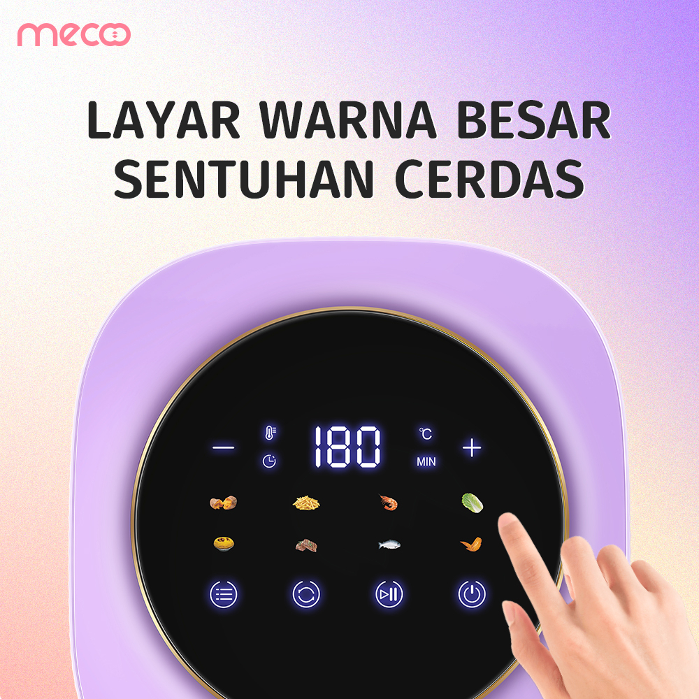 Air Fryer Oven Listrik Low Watt - Mecoo AirFryer Digital Oven 5.5 L