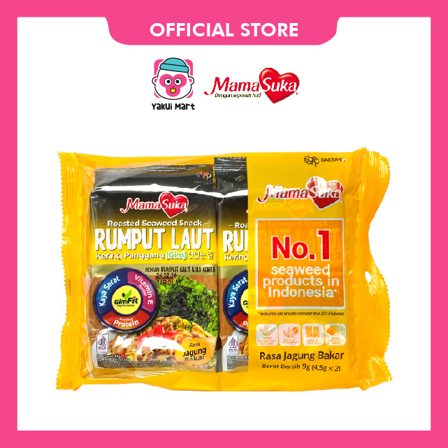 

⭐YAKUI MART⭐MAMASUKA - RUMPUT LAUT PANGGANG - JAGUNG BAKAR ISI 2 @4,5 gr