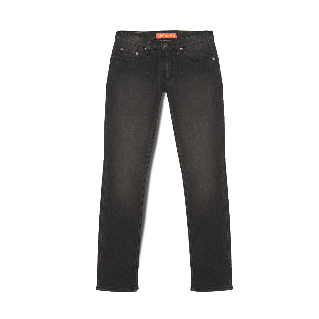 Celana Panjang LEA Jeans 603 - LEA Original Slim Black Garment Wash with Sprayed Area 12,5 Oz