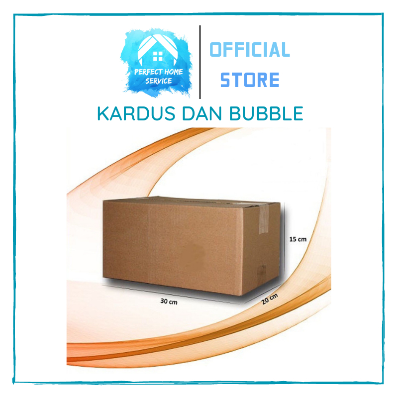 

KARDUS DAN BUBBLE TAMBAHAN PACKING AGAR AMAN UKURAN 30 X 20 X 15 CM [PERFECTHOME]