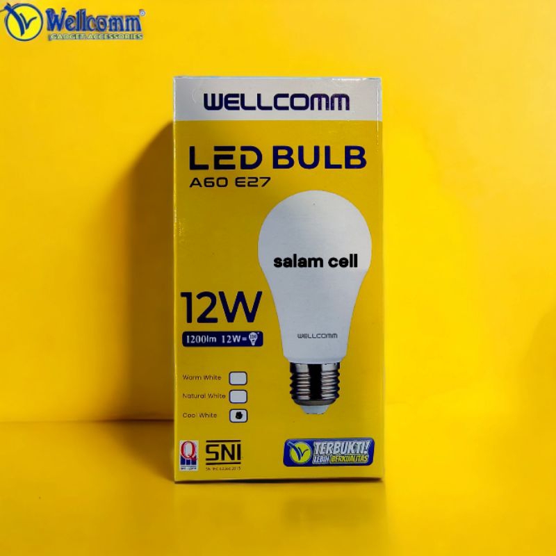 Lampu Led WELLCOMM LED BULB 12W 9W 7W Original Bohlam Garansi 2 Tahun