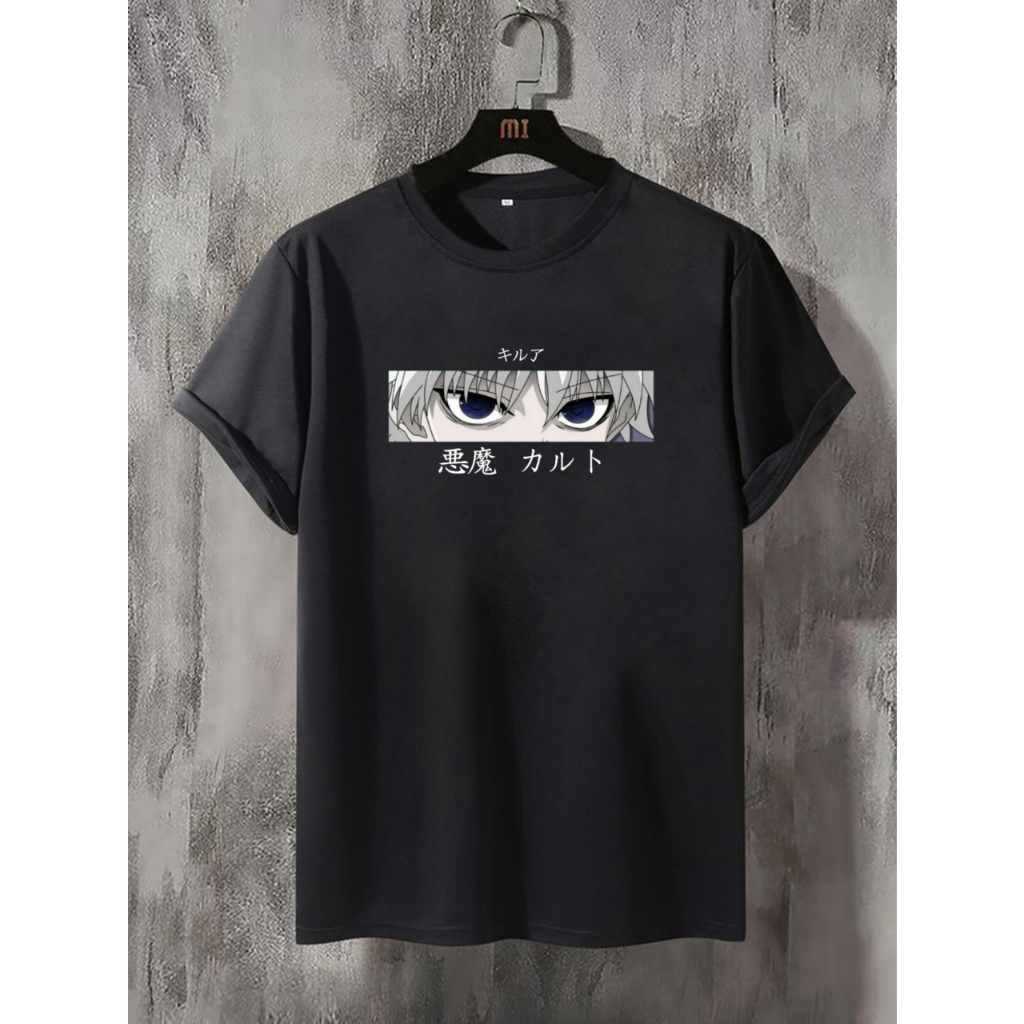 Atasan kaos pria baju kaos pria lengan pendek kaos oblong pria murah killua