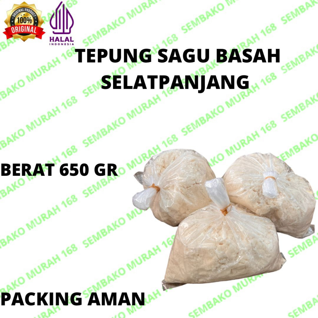 

Tepung Sagu Basah Selatpanjang Putih Bersih