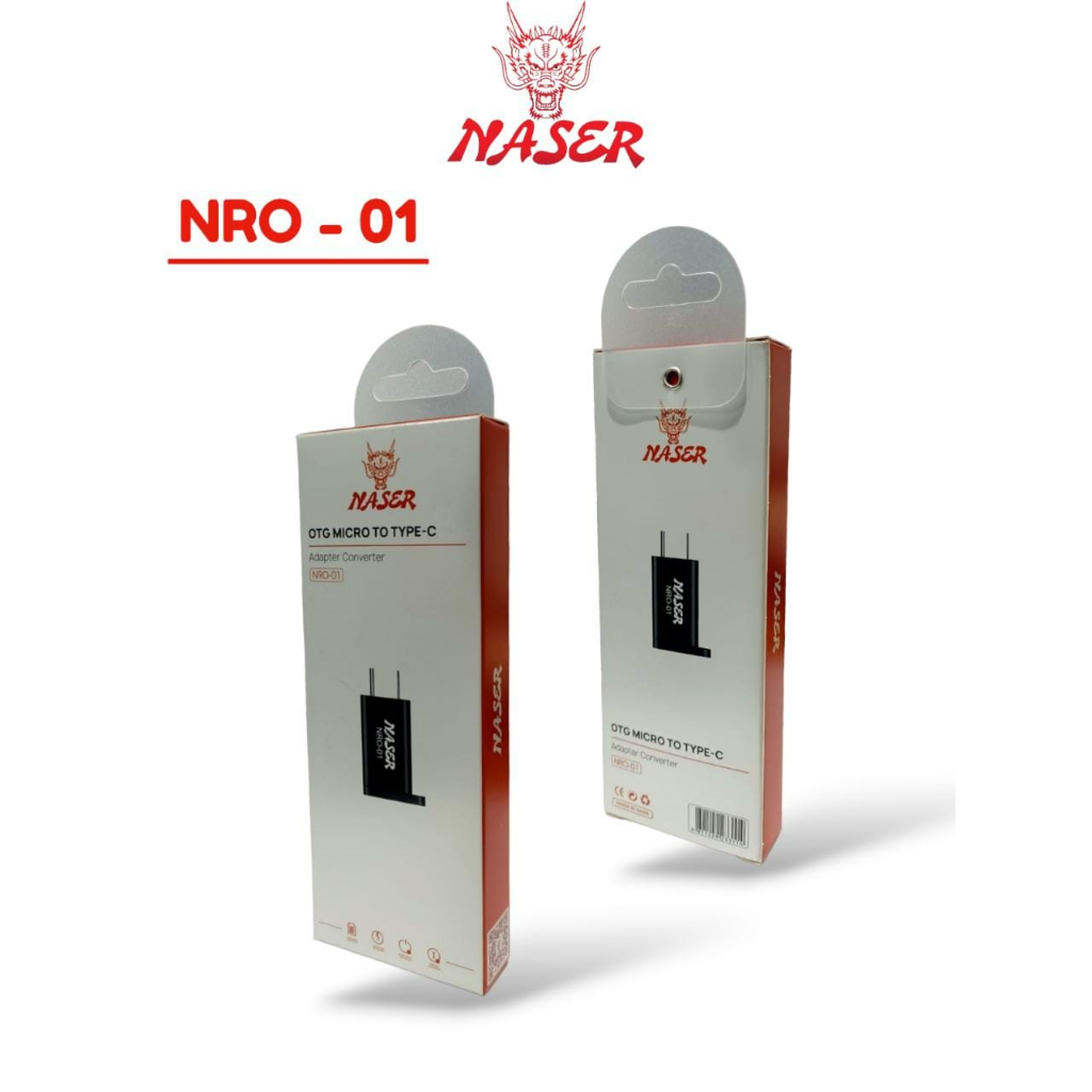 NASER OTG MICRO TO TYPE C NRO-01 / ADAPTER CONVERTER MICRO USB TO TYPE C NRO-01 /PRODUK ORIGINAL