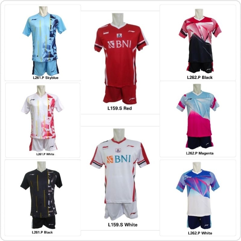 Setelan Badminton Dewasa Setelan Baju Celana Bulutangkis / Setelan Bulutangkis Dewasa Pria Wanita / Seragam Bulutangkis / Jersey Badminton / Pakaian Olahraga / Sport Collection Jakarta