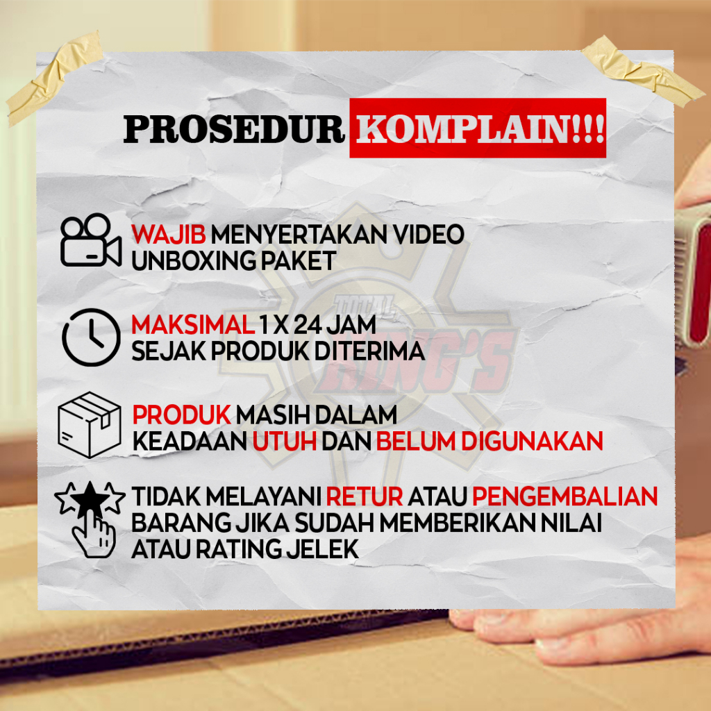 RB As Roda Belakang Rx King Arm Bpro/Aitech Double Tanpa Mur Dan Baut