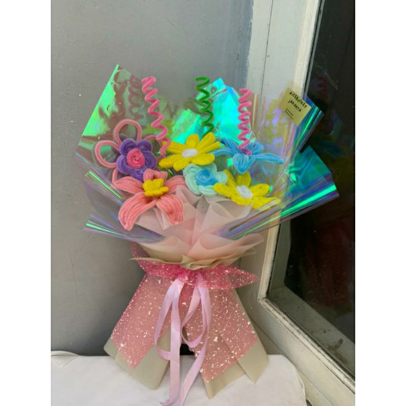 Bucket Kawat Bulu / Bucket Bunga