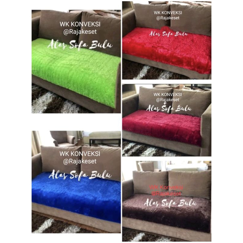 COVER ALAS SOFA BULU RASFUR &gt;60 x 180 / ALAS SOFA LEMBUT HALUS KEKINIAN