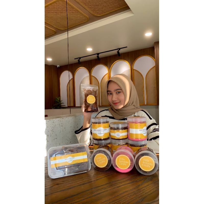 

KERIPIK PISANG LUMER BY DIZA BANANA CHIPS KEMASAN STANDING POUCH
