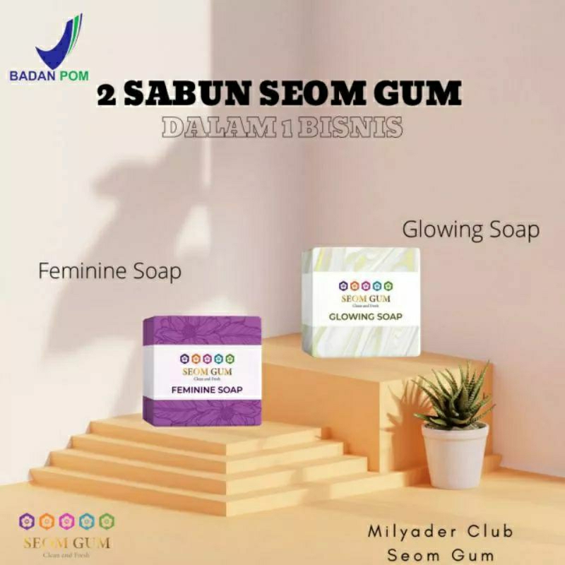 SEOM GUM Glowing soap dan Feminine soap / seom gum Sabun kecantikan / seom gum glowing soap / seom g