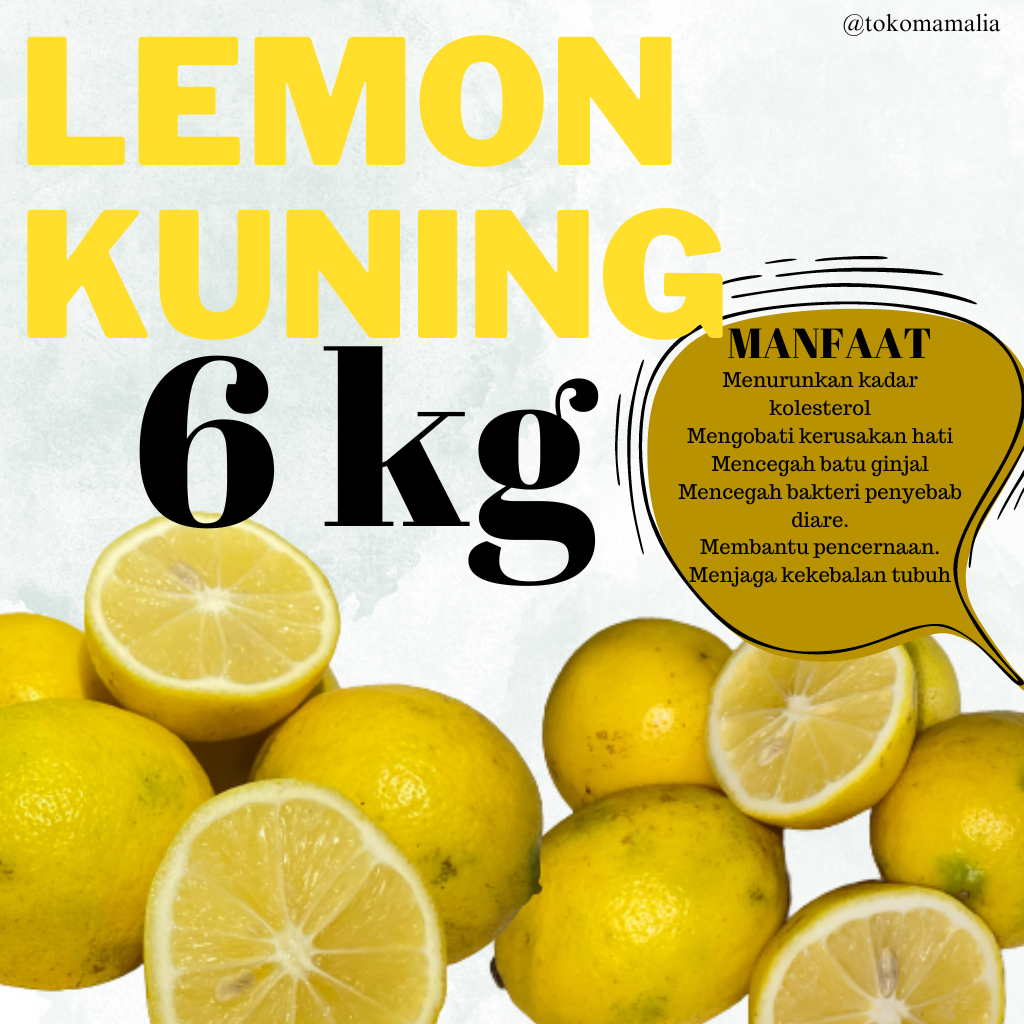 

Lemon California Lokal 6 KG / FRESH / Untuk Diet / Kualitas Terbaik