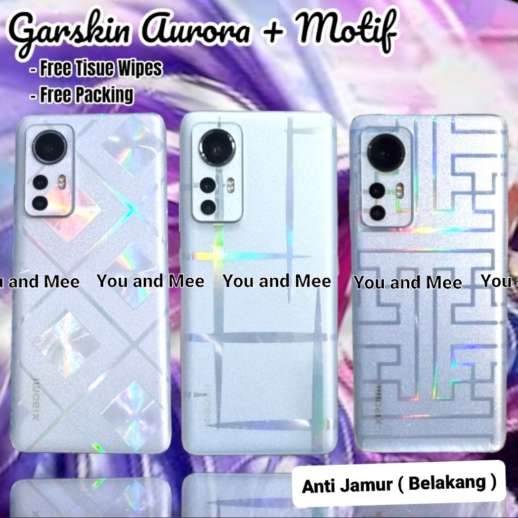 NEW !! Antigores BELAKANG Motif HOLOGRAFIK Xiaomi Redmi 12C A2 A1 10 2022 10-5G 10C 10A 9 9A 9C 9T 8 8A PRO 7 7A SKin Garskin Back For Aurora Holo Gram Grafik Caracter Keren Murah Dan bagus Anti Jamur Gores Carbon Karbon Protector E 4G 5G Pro 12 C A C T S