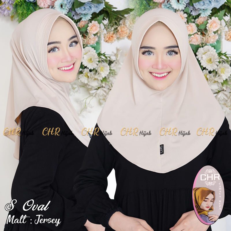 Bergo OVAL S CHR Kerudung Olahraga CHR Bergo Sport CHR