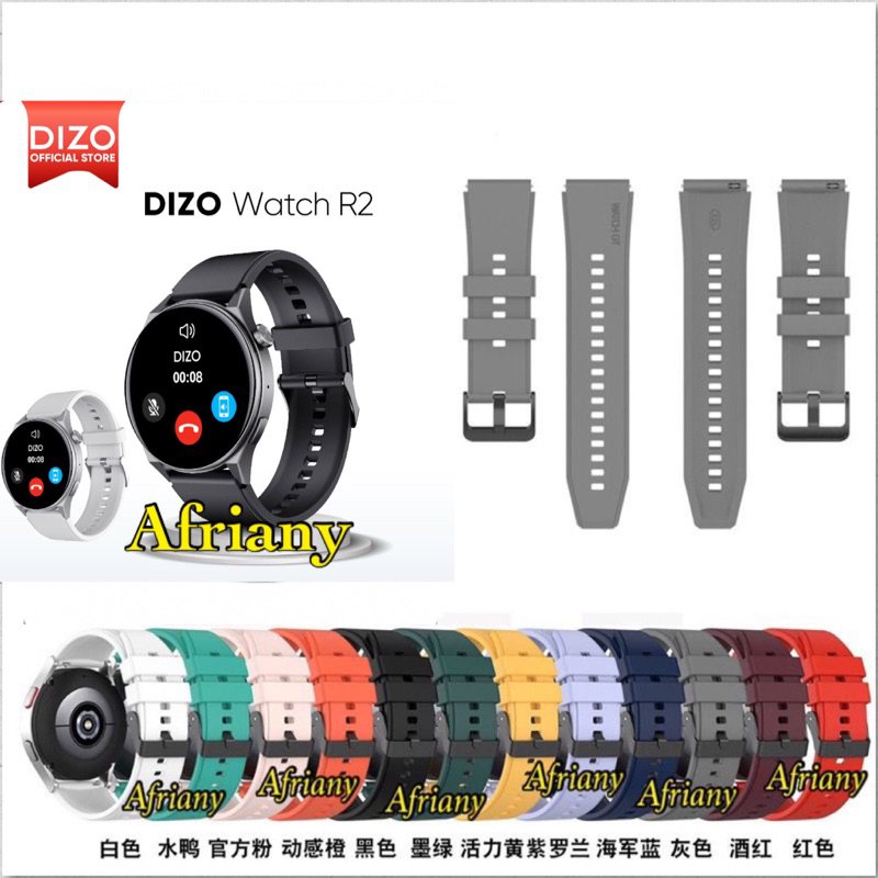 Strap Smartwatch Dizo Watch R2 Rubber Tali Jam Tangan