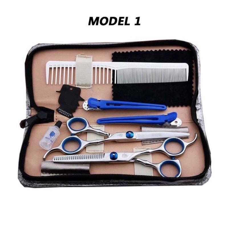 [COD] Paket Alat Cukur Gunting Rambut Gunting Sasak Set Potong Rambut Lengkap Salon Barbershop Profesional Kirei Beauty Official