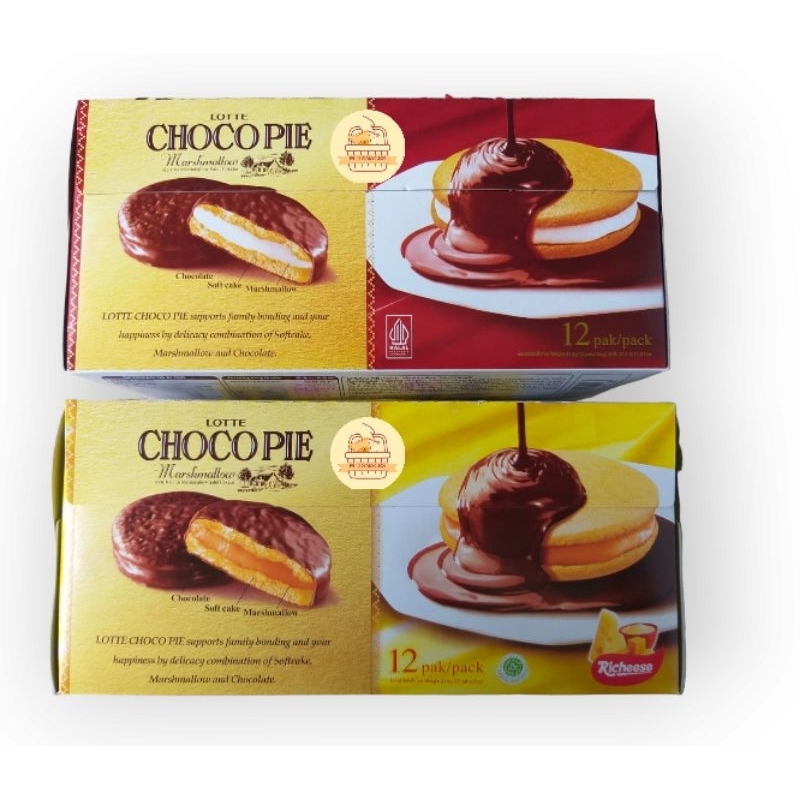 

Lotte Chocopie Marshmallow 1 PAK isi 12 x 28gr