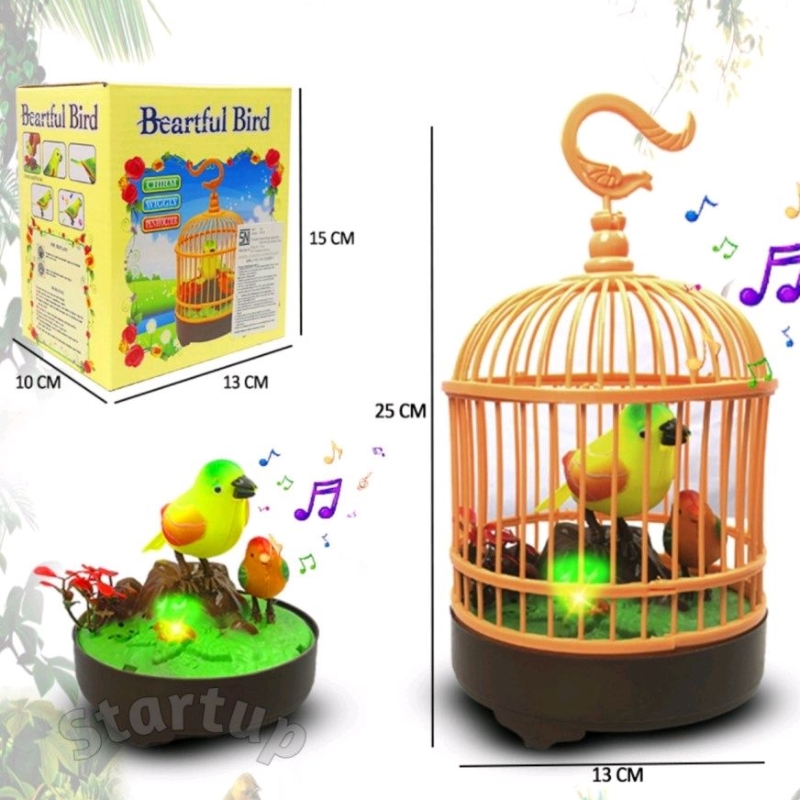 mainan anak burung dalam sangkar Beartful Bird Music Happy Birds - BRO1260