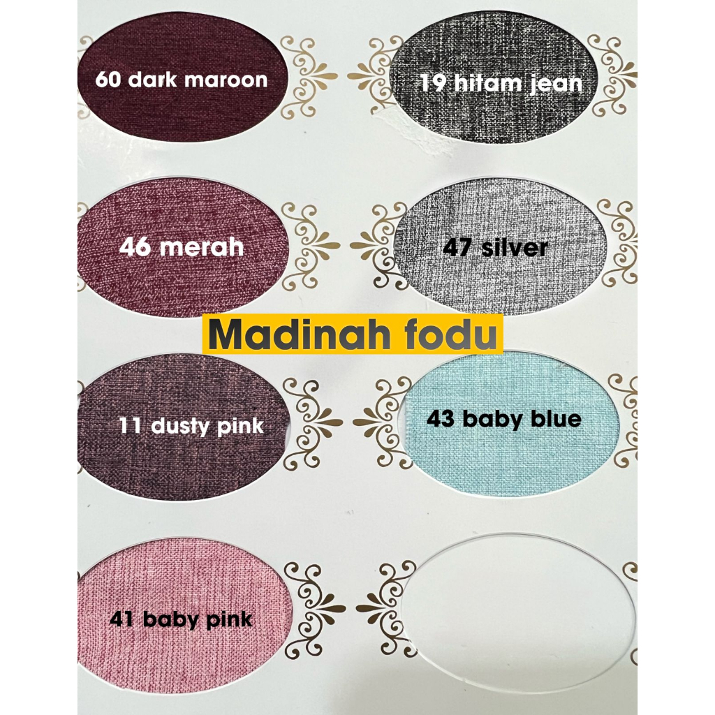 Bahan Kain Katun Cotton Madinah madina fodu Premium Grosir 1 Roll 40 Yard