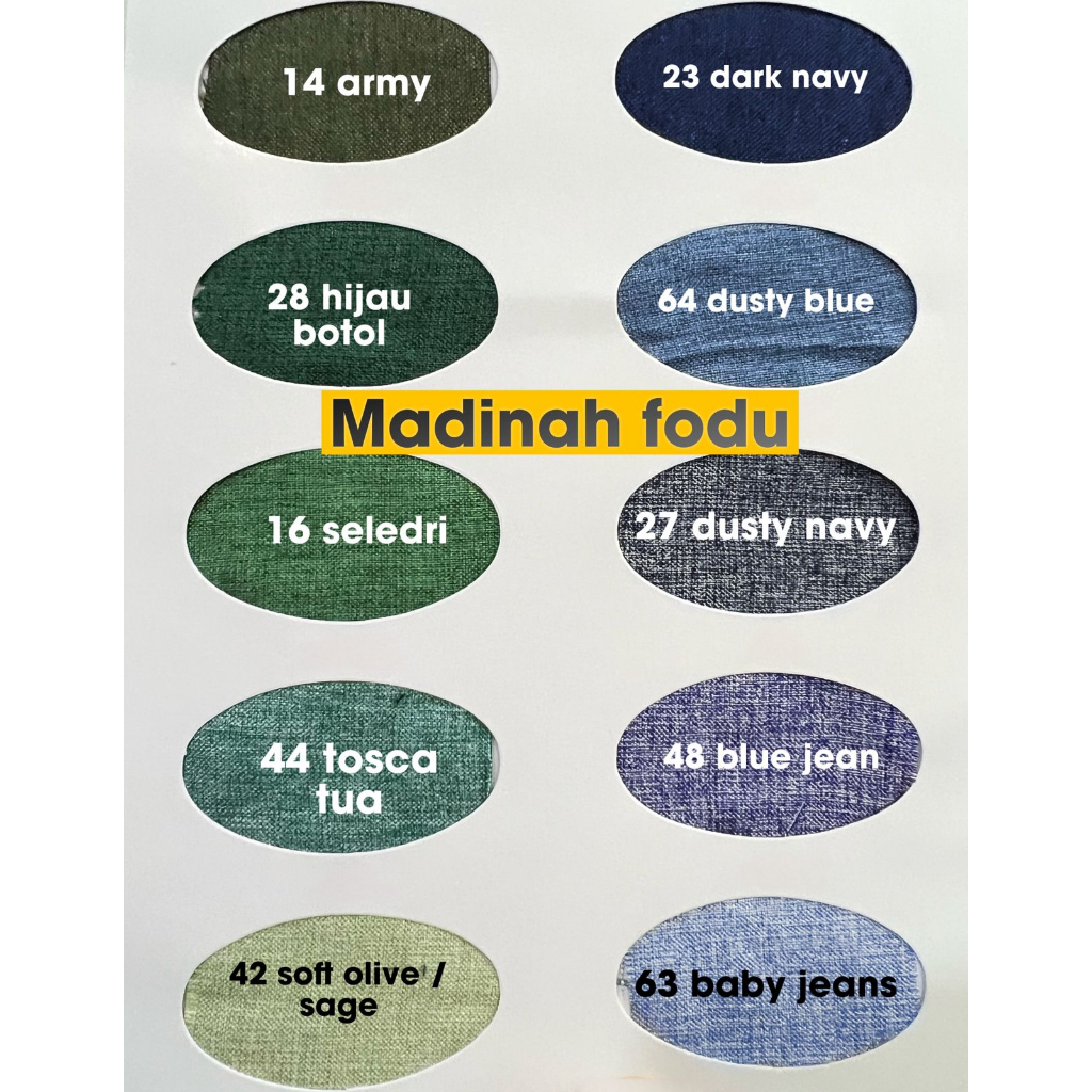 Bahan Kain Katun Cotton Madinah madina fodu Premium Grosir 1 Roll 40 Yard