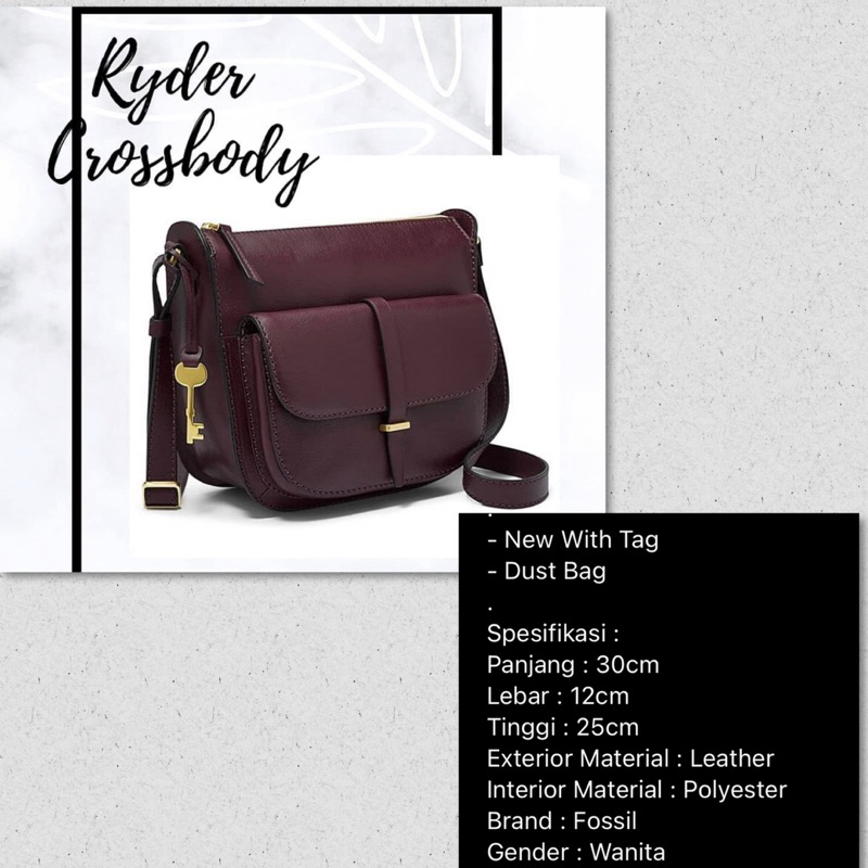RYDER CROSSBODY FIG NEW
