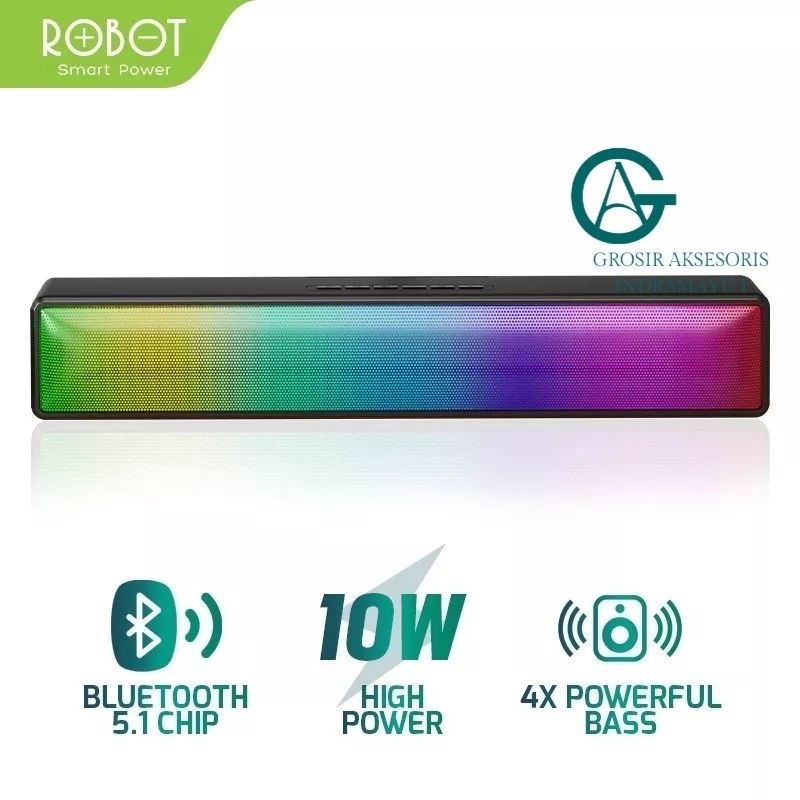 Robot Speaker Bluetooth RB580 Soundbar 10W Wireless Bluetooth 5.1 TF Card Radio Portable Audio  Spea
