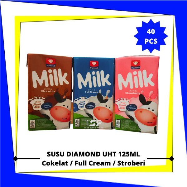 

Susu Diamond UHT Varian Rasa 125ml x 40 pcs (1 Karton)