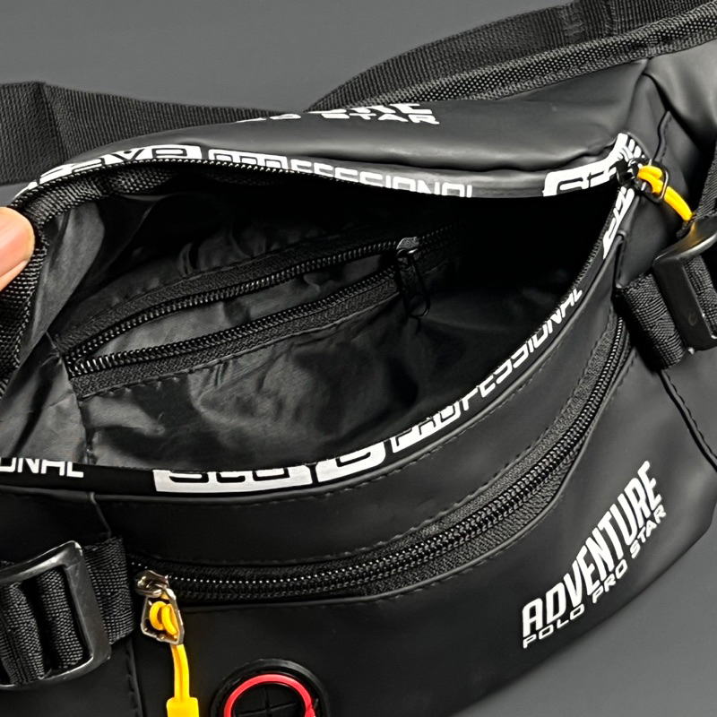 Waistbag/Tas Pinggang Tas Selempang ANTI AIR Terbaru Original ADVENTURE Polo Prostar Kualitas Import