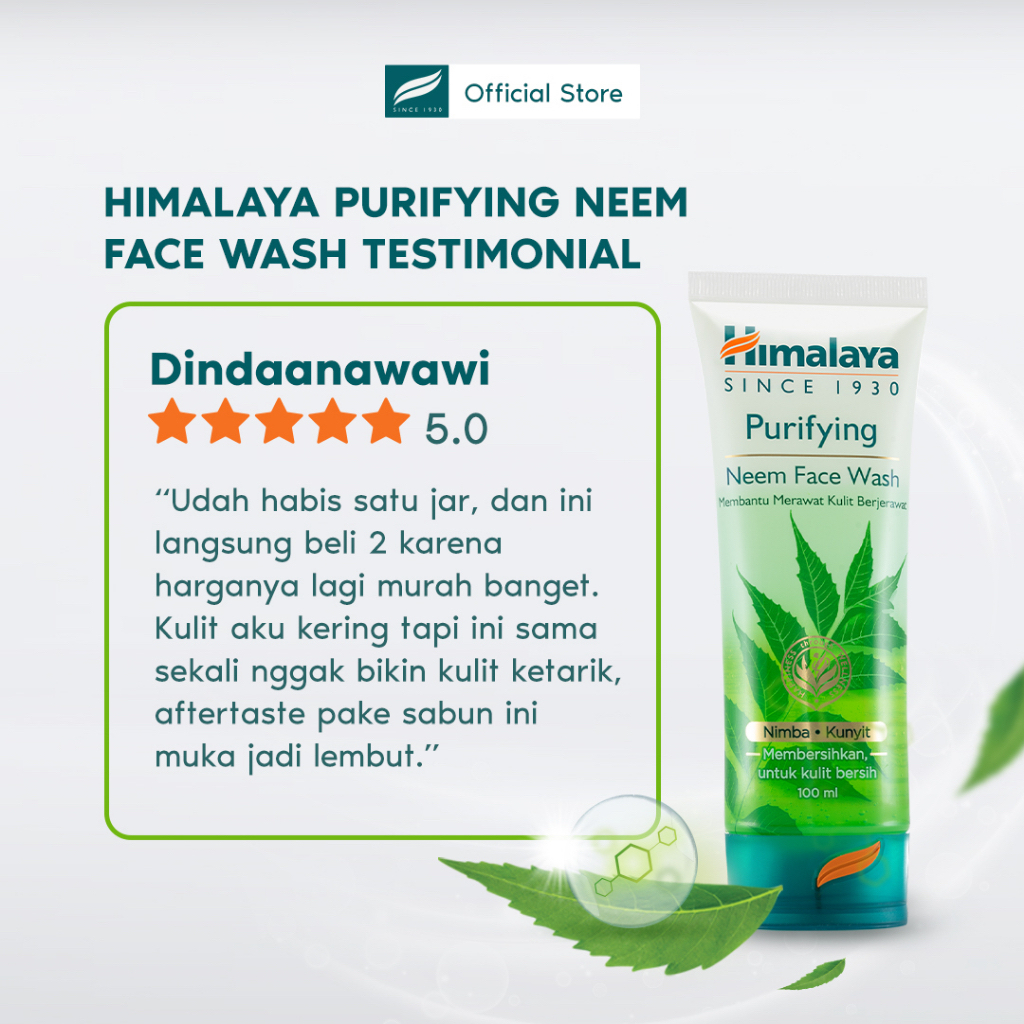 HIMALAYA Purifying Neem Face Wash India / Pembersih Wajah 16ml 50ml 100ml 150ml / Membantu Merawat Kulit Berjerawat / Membersihkan Bersih / Nimba Kunyit / Cleanser Sabun Cuci Muka Series / Cleansing Brightening Moisturizing Oil Control Foaming Exfoliating