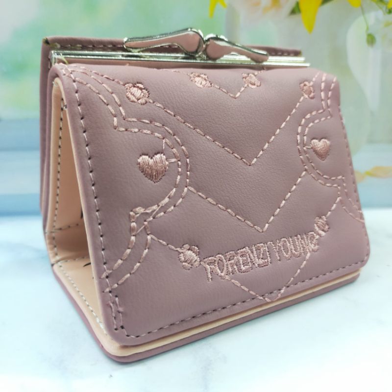 COD DOMPET WANITA LIPAT 3 BEHEL FOREVER YOUNG DOMPET BEHEL MINI WANITA TERBARU