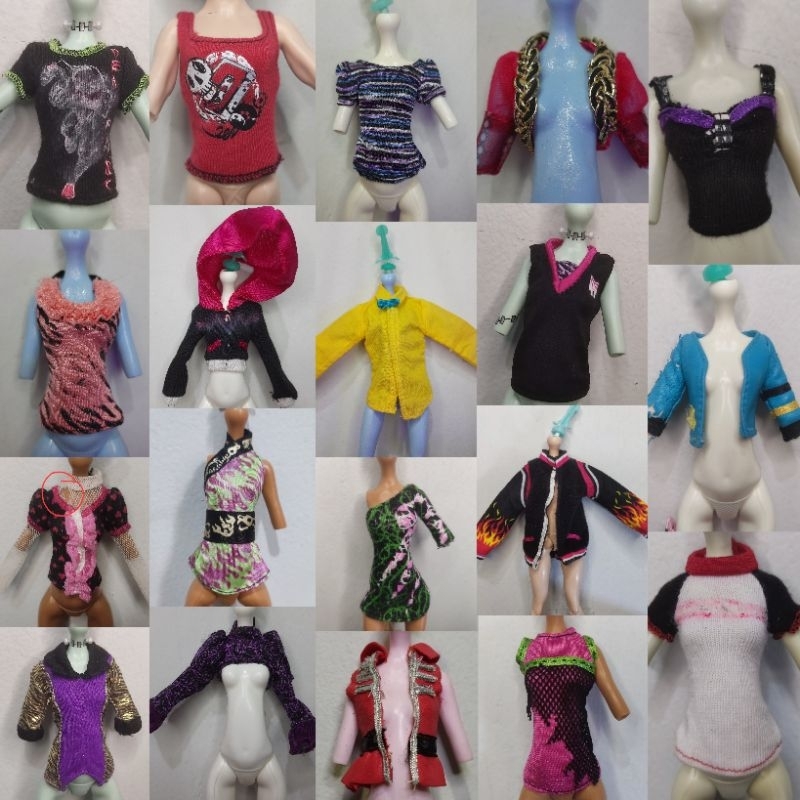 Baju Boneka Atasan Monster High / Ever After High