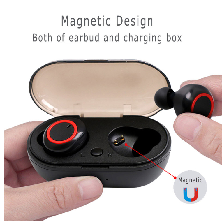 Y50 TWS Bluetooth Headset Bluetooth TWS Dengan Mikrofon 5.1 Earphone Bluetooth TWS HiFi Stereo Waterproof Earbuds Wireless