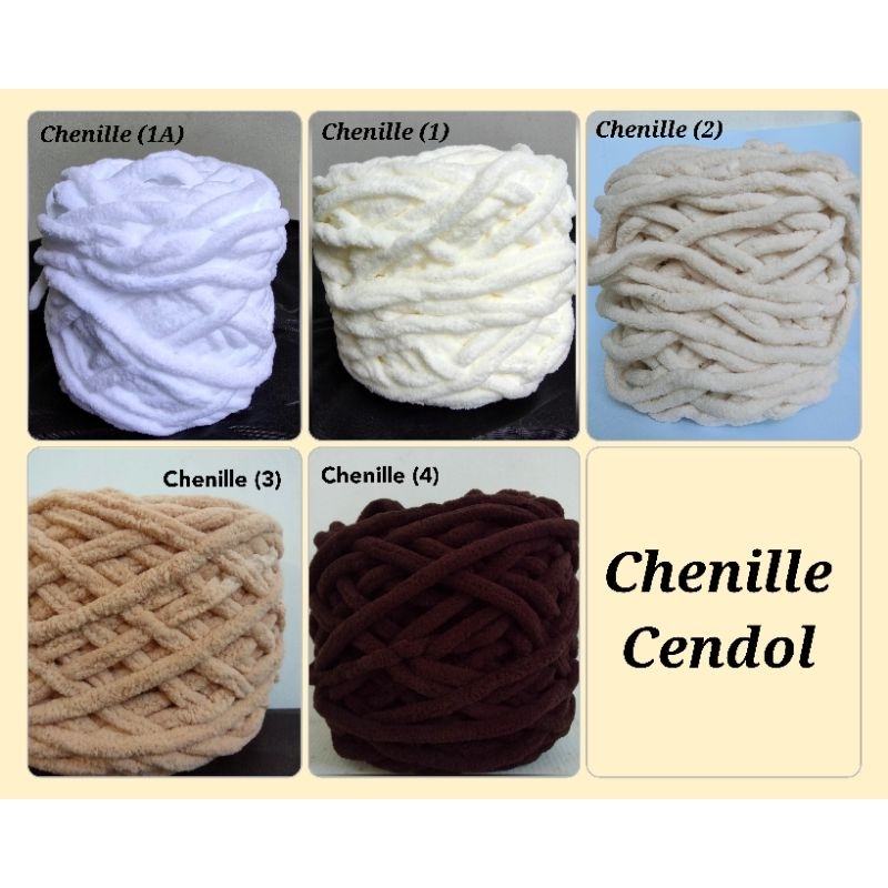 Benang Rajut Chenille / Chenille Cendol