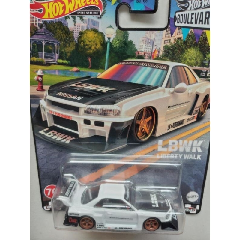 hotwheels premium LB-ER34 SUPER SILHOUETTE NISSAN SKYLINE