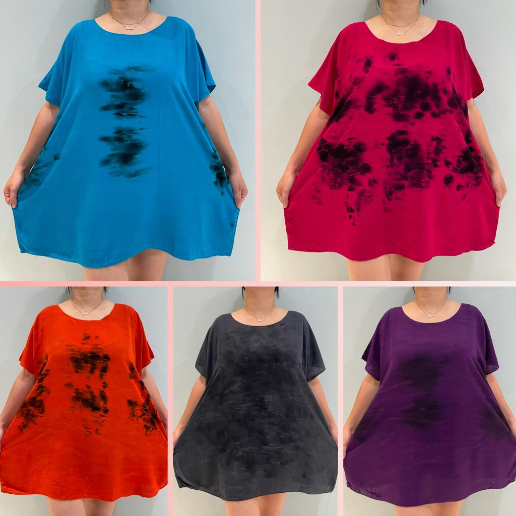 BAJU BALI BLUS LUKIS SUPER JUMBO SZ XXXXL NR/MOTIF REAL PICT