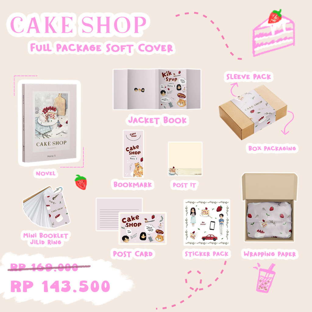 PROMO NOVEL CAKE SHOP REPACKAGE - AKAD