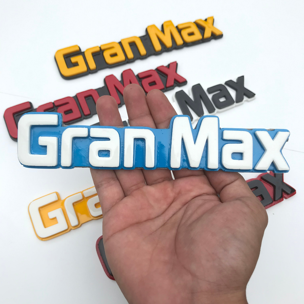 EMBLEM AKSESORIS MOBIL GRAND MAX TULISAN TIMBUL 3 DIMENSI  / EMBLEM VARIASI TULISAN GRAND MAX
