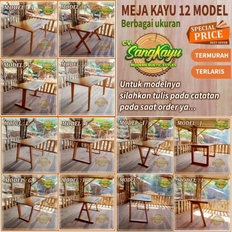 Meja kayu minimalis meja kerja meja belajar meja lesehan meja tulis meja gaming meja kosmetik meja kerja