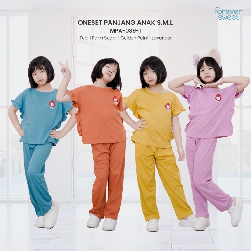 Oneset Panjang Anak S-M-L Forever Sweet Concept